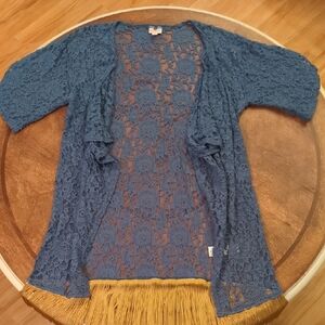 Blue Lace Women Sweater